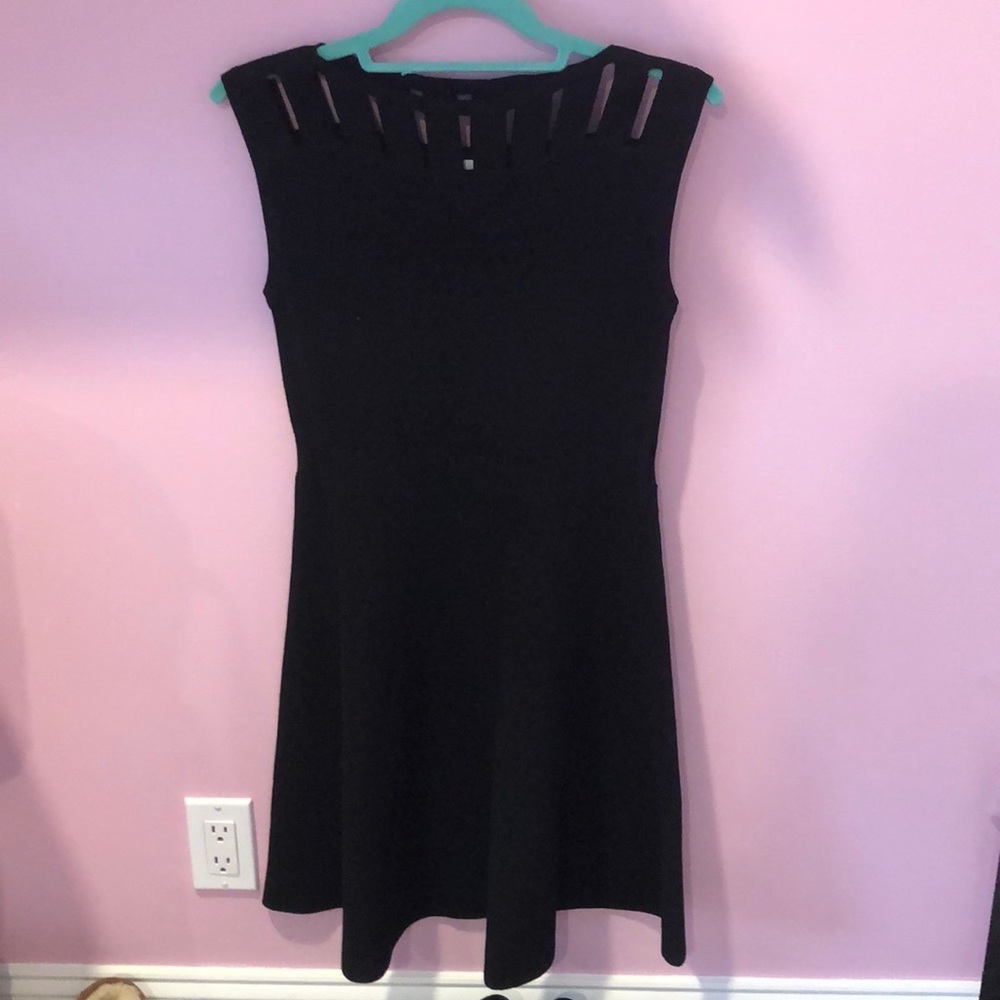 Black Cutout Sweater Dress
